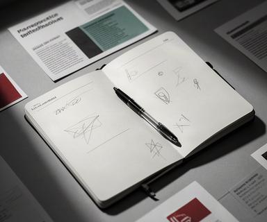 Open notitieblok met onderzoeksstappen naast een pen op een redactiebureau